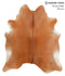 Solid Brown X-Large Brazilian Cowhide Rug 7'0