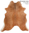 Solid Brown X-Large Brazilian Cowhide Rug 7'5