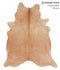 Solid Brown X-Large Brazilian Cowhide Rug 7'7