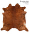 Medium Brindle X-Large Brazilian Cowhide Rug 6'10