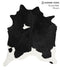 Black and White X-Large Brazilian Cowhide Rug 7'4