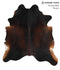 Chocolate XX-Large Brazilian Cowhide Rug 7'6