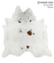Salt and Pepper Brown XX-Large Brazilian Cowhide Rug 7'6