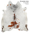 Salt and Pepper Brown X-Large Brazilian Cowhide Rug 7'6