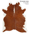 Brown and White Regular X-Large Brazilian Cowhide Rug 7'5