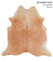 Solid Brown X-Large Brazilian Cowhide Rug 6'7