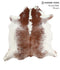 Salt and Pepper Brown X-Large Brazilian Cowhide Rug 7'0