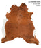 Medium Brindle XX-Large Brazilian Cowhide Rug 7'10