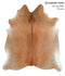 Solid Brown X-Large Brazilian Cowhide Rug 6'11