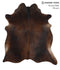 Chocolate X-Large Brazilian Cowhide Rug 7'3