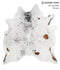 Salt and Pepper Brown X-Large Brazilian Cowhide Rug 7'3