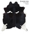 Black and White X-Large Brazilian Cowhide Rug 7'4