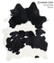 Black and White X-Large Brazilian Cowhide Rug 6'10