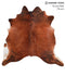 Medium Brindle XX-Large Brazilian Cowhide Rug 7'2