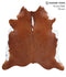 Brown and White Regular X-Large Brazilian Cowhide Rug 7'2