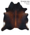 Chocolate X-Large Brazilian Cowhide Rug 7'1
