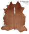 Brown and White Regular X-Large Brazilian Cowhide Rug 7'3