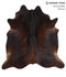 Chocolate X-Large Brazilian Cowhide Rug 6'11