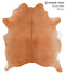 Solid Brown X-Large Brazilian Cowhide Rug 6'10
