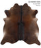 Chocolate X-Large Brazilian Cowhide Rug 7'0