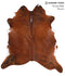 Medium Brindle XX-Large Brazilian Cowhide Rug 7'7