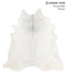 Light Grey X-Large Brazilian Cowhide Rug 6'10