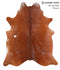 Salt and Pepper Brown X-Large Brazilian Cowhide Rug 7'3