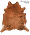 Medium Brindle XX-Large Brazilian Cowhide Rug 7'6
