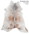 Salt and Pepper Brown XX-Large Brazilian Cowhide Rug 8'0