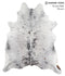 Salt and Pepper Black X-Large Brazilian Cowhide Rug 7'5