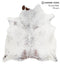 Salt and Pepper Brown X-Large Brazilian Cowhide Rug 7'0