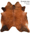 Medium Brindle X-Large Brazilian Cowhide Rug 6'6
