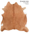 Solid Brown X-Large Brazilian Cowhide Rug 6'10