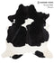 Black and White X-Large Brazilian Cowhide Rug 7'3