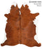 Medium Brindle X-Large Brazilian Cowhide Rug 7'0