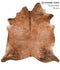 Medium Brindle XX-Large Brazilian Cowhide Rug 7'4