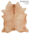 Solid Brown X-Large Brazilian Cowhide Rug 7'4
