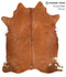 Solid Brown X-Large Brazilian Cowhide Rug 7'5