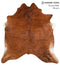 Medium Brindle X-Large Brazilian Cowhide Rug 7'2