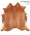 Solid Brown X-Large Brazilian Cowhide Rug 6'8