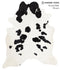 Black and White X-Large Brazilian Cowhide Rug 7'7