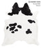 Black and White X-Large Brazilian Cowhide Rug 7'2