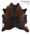 Chocolate X-Large Brazilian Cowhide Rug 7'3