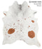 Salt and Pepper Brown XX-Large Brazilian Cowhide Rug 8'3