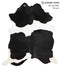Black and White X-Large Brazilian Cowhide Rug 7'4