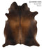 Chocolate X-Large Brazilian Cowhide Rug 7'7