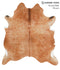 Solid Brown X-Large Brazilian Cowhide Rug 7'3