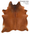Solid Brown X-Large Brazilian Cowhide Rug 6'11