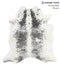 Salt and Pepper Black X-Large Brazilian Cowhide Rug 6'10