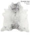 Salt and Pepper Black XX-Large Brazilian Cowhide Rug 7'4